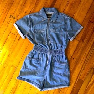 Denim romper